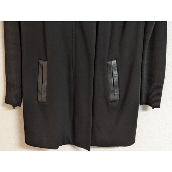 CAbi # 3351 "Tailor" Ponte Full Zip Black Coat w/Back Sweater Knit Size Small - Picture 5 of 15